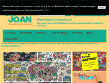 Tablet Screenshot of caljoan.com